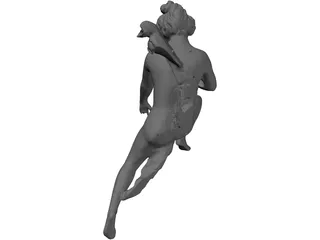 Angel Statue 3D Model