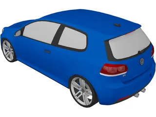 Volkswagen Golf V Mk6 GTR 3D Model