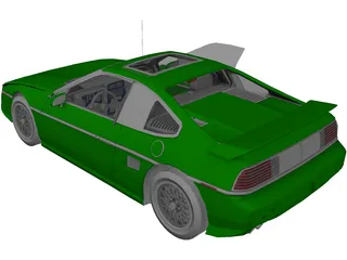 Pontiac Fiero GT (1987) 3D Model