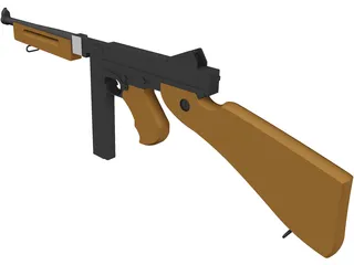 M1A1 Thompson 3D Model