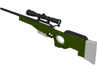 L96A1 3D Model