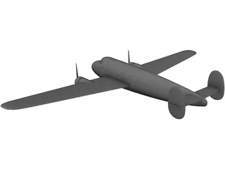 Lockheed L-10 Electra 3D Model