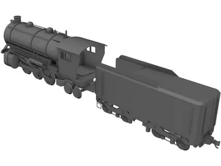 Train Locomotive 3D Model