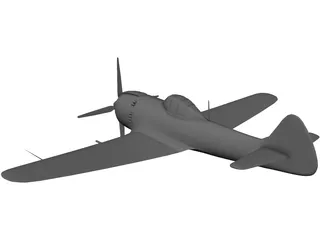 A6M2-0 Airplane 3D Model
