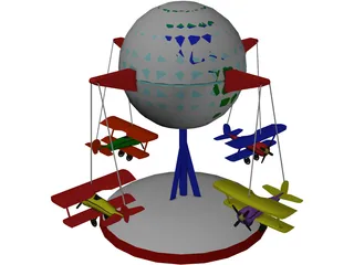 Toy Carousel 3D Model