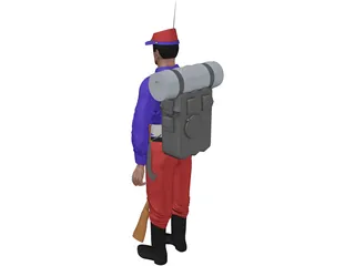 Soldier (1879) 3D Model