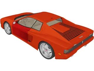 Ferrari Testarossa (1984) 3D Model