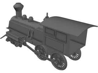 Steamtrain 3D Model