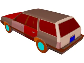 Plymouth Reliant Wagon (1985) 3D Model