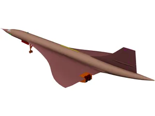 Concorde 3D Model