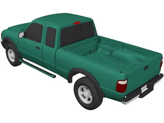 Ford Ranger Pickup (2001) 3D Model