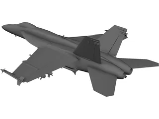 F-18E 3D Model