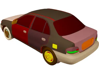 Hyundai Accent (1995) 3D Model