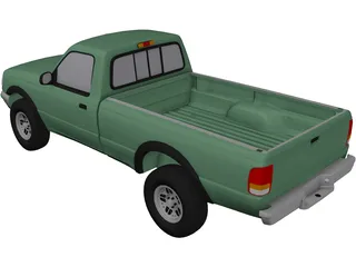 Ford Ranger XLT Pickup 4x4 (1994) 3D Model