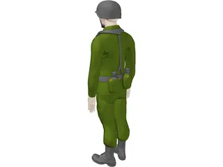 Soldier Male 3D Model