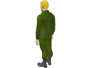 Soldier Male 3D Model