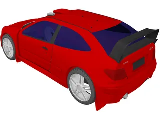 Citroen Xsara Coupe Rally Car 3D Model