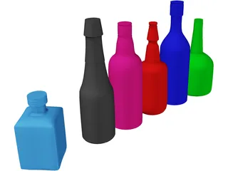 Bottles 3D Model