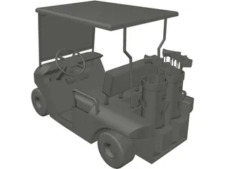 Golf Cart 3D Model