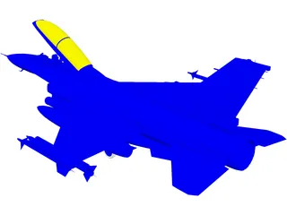 F-16D 3D Model