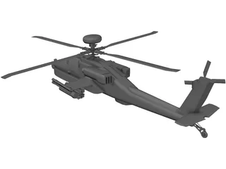 Boeing AH-64D Apache 3D Model