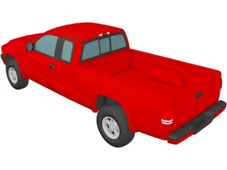 Dodge Dakota Sport (1999) 3D Model