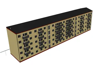 Building Apartment 3D Model