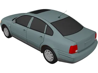 Volkswagen Passat (1999) 3D Model