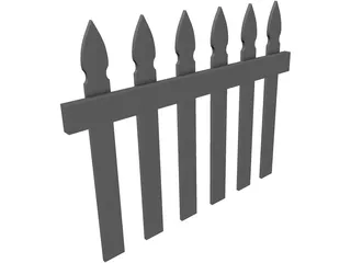 Fence Picket 3D Model