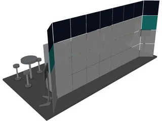 Trade Show Booth  3D Model