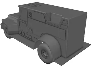 Armored Truck 3D Model