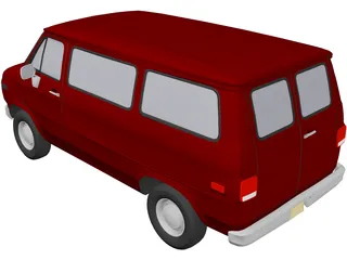 Chevrolet Van (1985) 3D Model