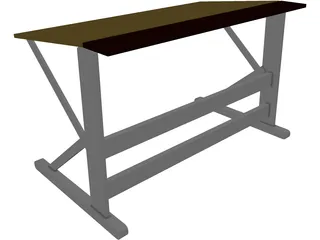 Desk 3D Model