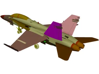 F-18D 3D Model
