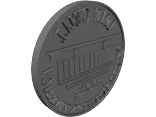 Coin Penny 3D Model