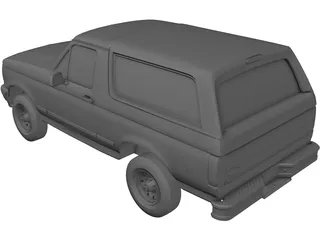 Ford Bronco (1995) 3D Model