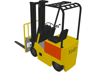 Forklift Yale Yard 3D Model