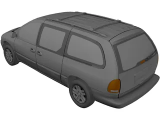 Dodge Caravan (1996) 3D Model