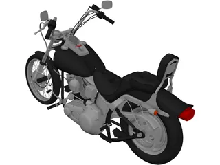 Harley-Davidson Softail (1987) 3D Model