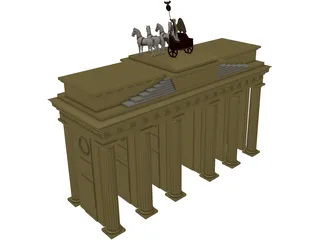 Brandenburg Gate Berlin 3D Model