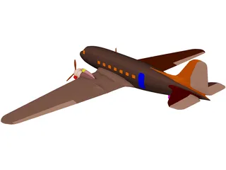 Douglas DC-3 3D Model