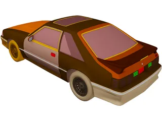 Ford Mustang (1989) 3D Model