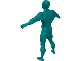 Muscle Man 3D Model