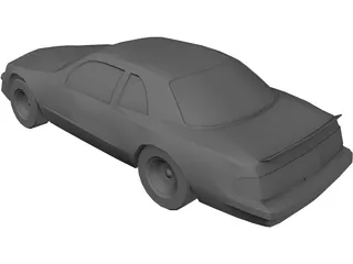 Ford Thunderbird Stock Car (1987) 3D Model
