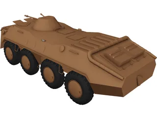 BTR-70 3D Model