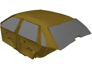Interior Ford Tempo (1989) 3D Model