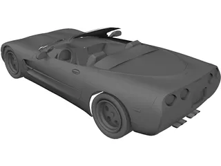 Chevrolet Corvette Convertible (2002) 3D Model