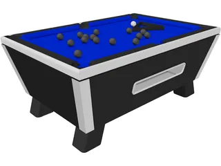 Pool Table 3D Model