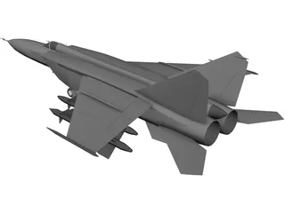 MiG-25 3D Model