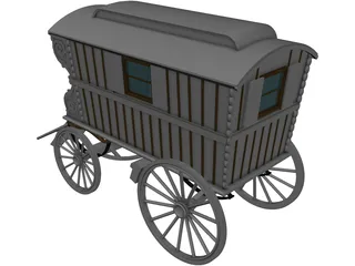 Gipsy Coach 3D Model